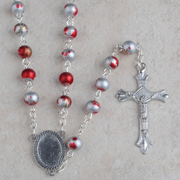 ,galss beads rosary